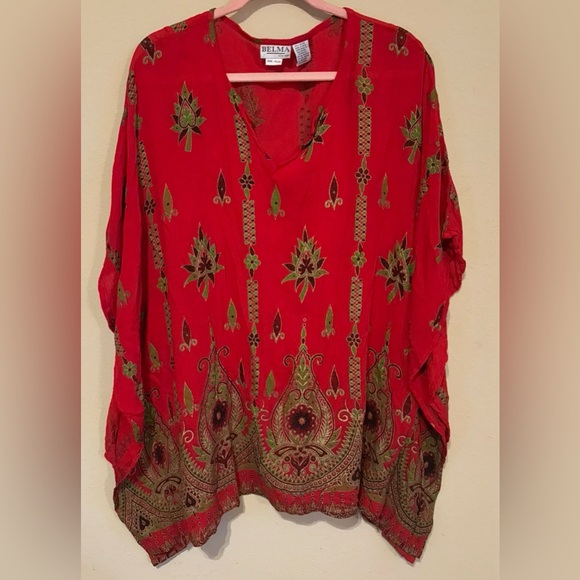 Belma New York Other - Velma New York Vintage Plus Size Kaftan Boho Tunic Top